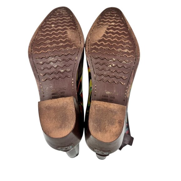 Rain Bops By Beehive Funky Colors Pointed Toe Cowboy Rain Boots Size EU 38/US 7 - Picture 8 of 9